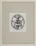 Plafon by Jan Lebensztejn, 1969, długopis, papier, sold Mar 2008