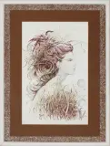 Zarośla - Dzikie trawy by Anna Ewa (Hannah) Miarczyńska, 2007, tusze barwne, pastel, ołówek, karton, sold Mar 2008