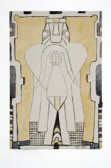 Jacek Walusiak, Nowoczesny prorok, 2003, akwarela, papier