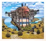 Rozcinacz pejzażu by Jacek Yerka, 1999, giclée, papier, sold Mar 2008