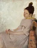 Olga Boznańska, ZADUMANA DZIEWCZYNKA, 1889, olej, płótno