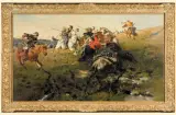 Józef Brandt, POTYCZKA KOZAKÓW Z TATARAMI (fr.) ok. 1890