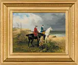 Jan Chełmiński, PRZEJAŻDŻKA NAD MORZEM, 1882 (frgm.)