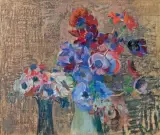 Leon Wyczółkowski, ANEMONY, 1909, pastel, gwasz, papier