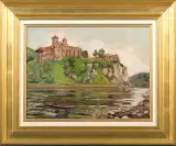 Leon Kowalski, OPACTWO BENEDYKTYNÓW W TYŃCU, przed 1933, olej, płótno