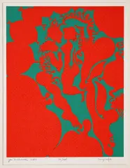 Jan Dobkowski, Kompozycja erotyczna, 2003, serigrafia barwna, papier