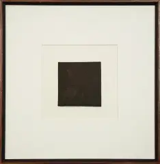 Ryszard Gieryszewski, Dotykanie czerni, 1980, linoryt z dwóch płyt, tinta, druk suchy, papier