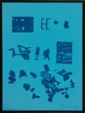 Przedmioty by Jan Tarasin, 1990, serigrafia barwna, papier, sold Feb 2008