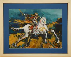 Zbigniew Zyśk, Z dzikich pól, 2007, technika mieszana, papier