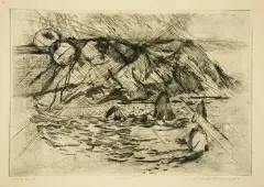 Edmund Piotrowicz, Ajudah, 1960, akwatinta, papier