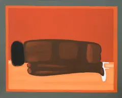 Jerzy Nowosielski, Klęcząca 1999, serigrafia barwna, papier