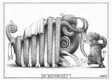 Koziorożec, z cyklu <i>Znaki zodiaku</i> by Jacek Yerka, 2008, ołówek, papier, sold Jan 2008