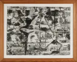 Andrzej Rudziński, POWSTANIE WARSZAWSKIE 1944 R., 1957, akwaforta, akwatinta, papier