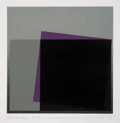 Jerzy Treliński, Studium geometryczne, 1995, serigrafia barwna, papier