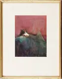 Alicja Wahl, KOBIETA LEŻĄCA, 1994, pastel, gwasz, papier