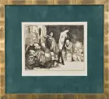 Procesja wg Schultza by Małgorzata Leszczewska-Włodarska, 1991, akwaforta, papier, sold Jan 2008