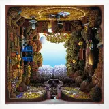 Ogrody Krysi by Jacek Yerka, giclee, sold Dec 2007