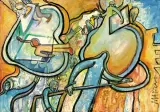 Mańka Dowling-Skibińska, Na "Słonecznej Farmie", 2006, akryl, płótno