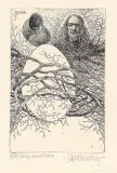 Jan Kazimierz Dzieliński, Kompozycja symboliczna, 2004, akwaforta, papier
