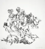 Roland Grünberg, Rodzina, 1960, akwaforta, papier