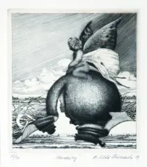Krzysztof Witold Skórczewski, Narodziny, 1979, miedzioryt, mezzotinta