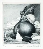 Krzysztof Witold Skórczewski, Narodziny, 1979, miedzioryt, mezzotinta