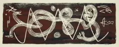 Jonasz Stern, Kompozycja, 1958, serigrafia barwna, papier