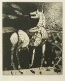 Mieczysław Wejman, RODZAJ KOŃSKI, 1981, akwaforta, akwatinta, papier