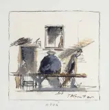 Tadeusz Kantor, KTOŚ, lata 70.XX w., flamaster, pastel, papier