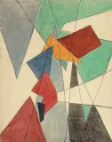 Maria Jarema, KOMPOZYCJA 1950, monotypia, papier