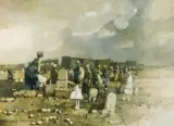 Jerzy Duda-Gracz, Z CYKLU: Obrazy Jurajskie, 1985, olej, płótno