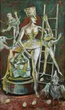 Iwan Kulik, CYRK, 1997, olej, płótno