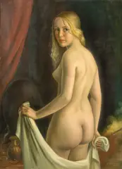 Edward Karniej, AKT, 1942, olej, płótno