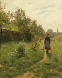 Susanne von Kameke, LETNI SPACER, 1890, olej, płótno