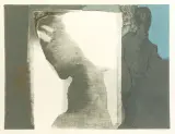 Halina Chrostowska, Głowa I, 1987, serigrafia barwna, papier