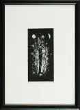 Jerzy Duda-Gracz, Kochankowie 2, z cyklu Judaica, 1964, linoryt, papier