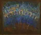 Barbara Houwalt-Kostecka, Ostatnia wieczerza, 1989, olej, płótno
