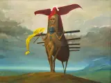 BEZ TYTUŁU by Zdzisław Beksiński, 1973, olej, płyta pilśniowa, sold Oct 2007