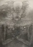 BEZ TYTUŁU by Zdzisław Beksiński, 1969, ołówek, papier, sold Oct 2007