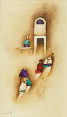 POSTACI (P-71) by Witold-K, 1971, olej, płótno, sold Oct 2007