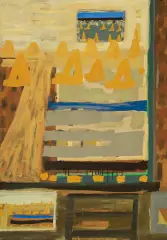 Aleksandra Simińska, KOMPOZYCJA II, 1995, olej, papier