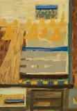 Aleksandra Simińska, KOMPOZYCJA II, 1995, olej, papier