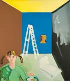 Marek Sapetto, MALOWANIE WNĘTRZA, 1987, akryl, płótno