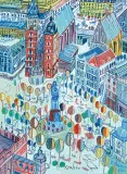 KRAKÓW by Edward Dwurnik, 2004, olej, płótno, sold Oct 2007