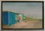 Magdalena Firląg, BUS STOP, olej, płótno