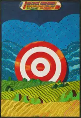 Jan Sawka, VIVE L AMITIÉ FRANCO-POLONAISE, 1975, akwarela, gwasz, tusz pióro, papier