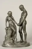 Carl Maria Kruse, MŁODA MIŁOŚĆ, 1897, brąz patynowany