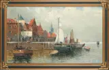 Hans Johann Wagner, W PORCIE, po 1900, olej, płótno