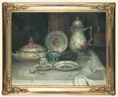 Klaus Clausmeyer, PORCELANA, olej, płótno