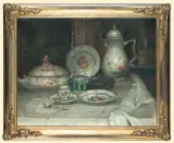 Klaus Clausmeyer, PORCELANA, olej, płótno
